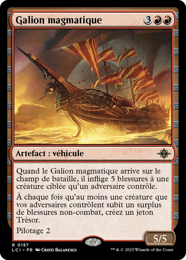 Galion magmatique — The Lost Caverns of Ixalan — Magic: The Gathering