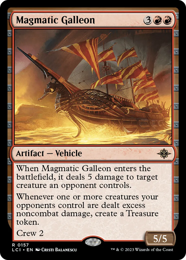 Galion magmatique — The Lost Caverns of Ixalan — Magic: The Gathering