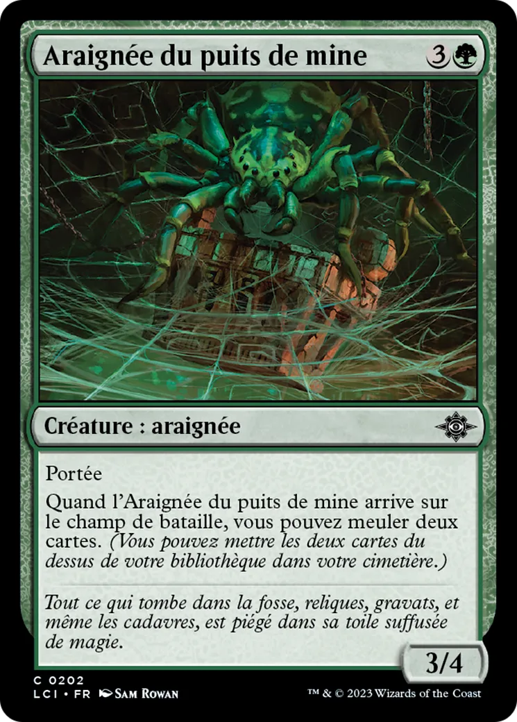 Araignée du puits de mine — The Lost Caverns of Ixalan — Magic: The Gathering
