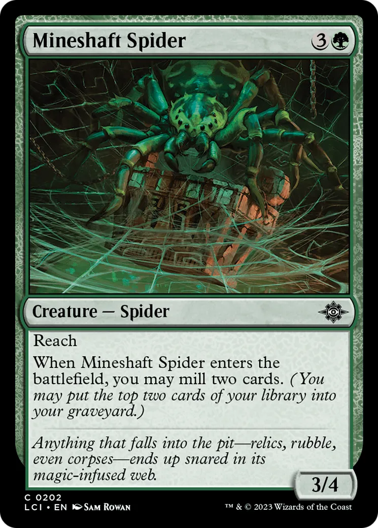 Mineshaft Spider — The Lost Caverns of Ixalan — Magic: The Gathering