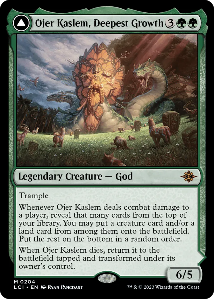 Ojer Kaslem, Deepest Growth // Temple of Cultivation — The Lost Caverns of Ixalan — Magic: The Gathering