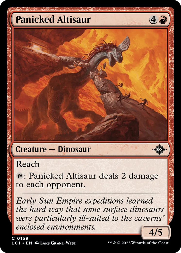 Panicked Altisaur — The Lost Caverns of Ixalan — Magic: The Gathering