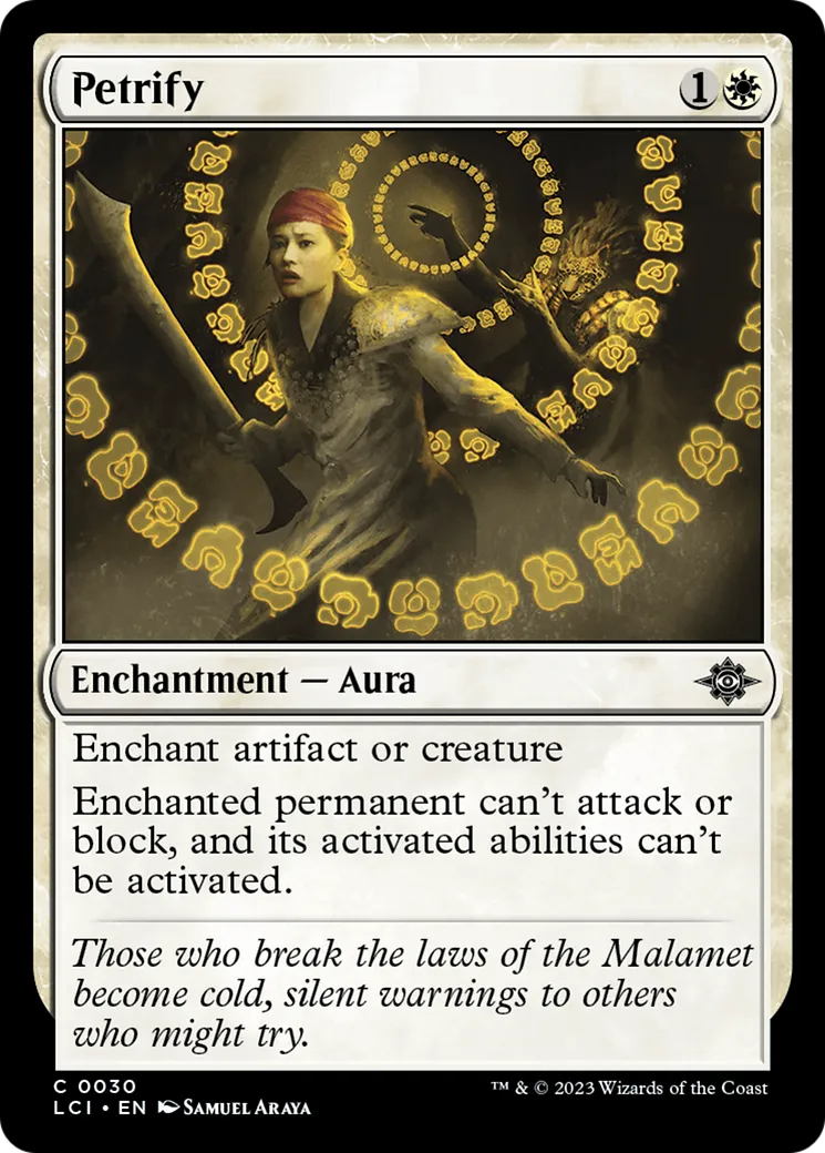 Pétrification — The Lost Caverns of Ixalan — Magic: The Gathering