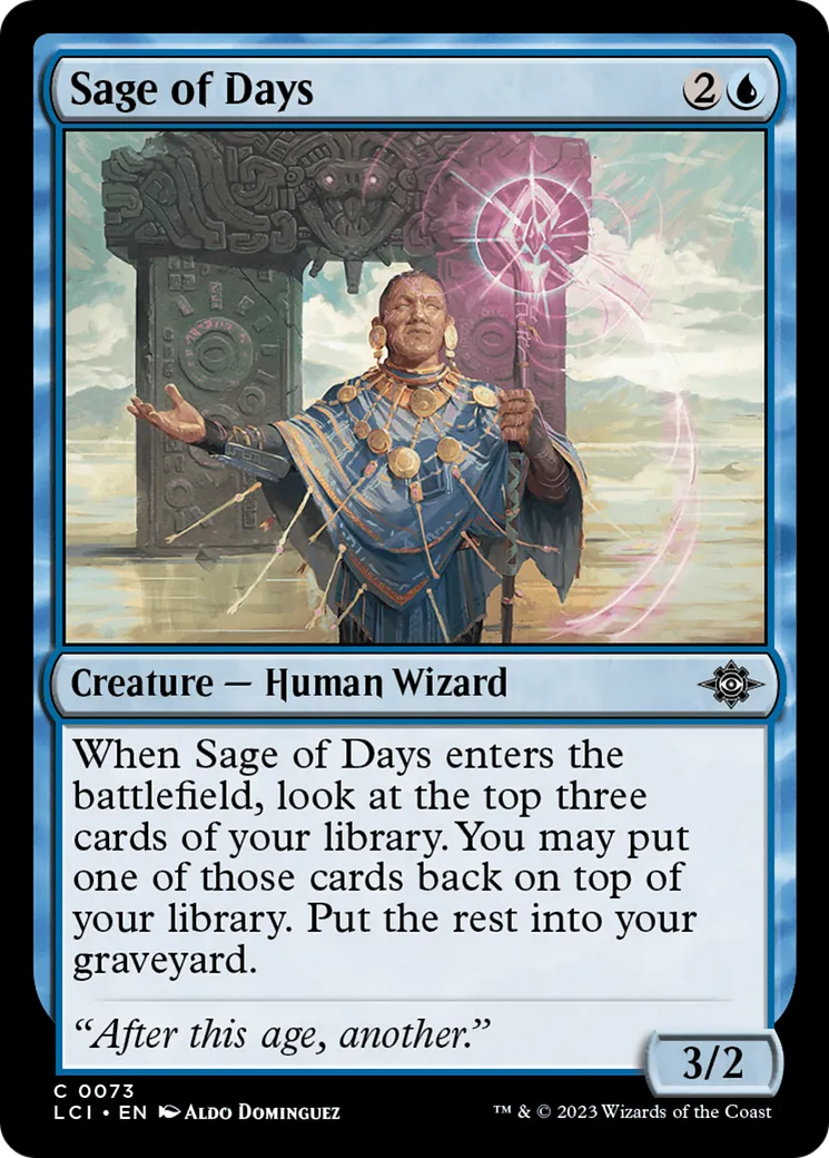 Sage des jours — The Lost Caverns of Ixalan — Magic: The Gathering