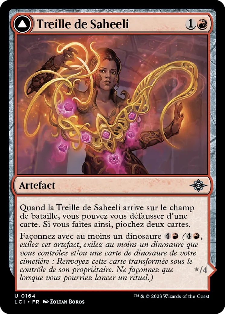 Treille de Saheeli // Raptor sophistiqué — The Lost Caverns of Ixalan — Magic: The Gathering