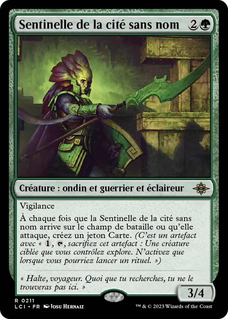 Sentinelle de la cité sans nom — The Lost Caverns of Ixalan — Magic: The Gathering