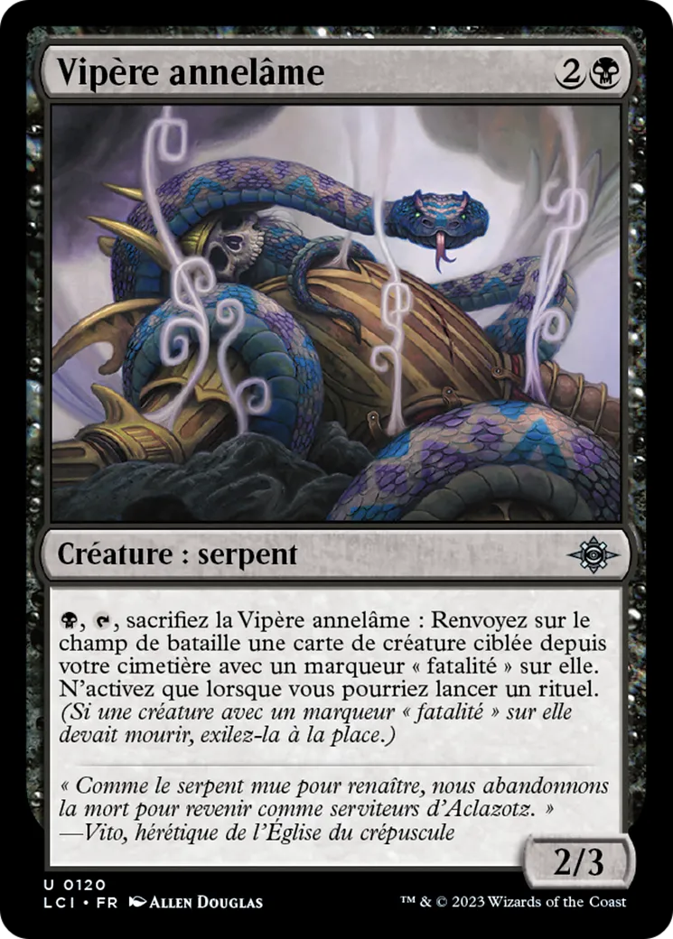 Vipère annelâme — The Lost Caverns of Ixalan — Magic: The Gathering