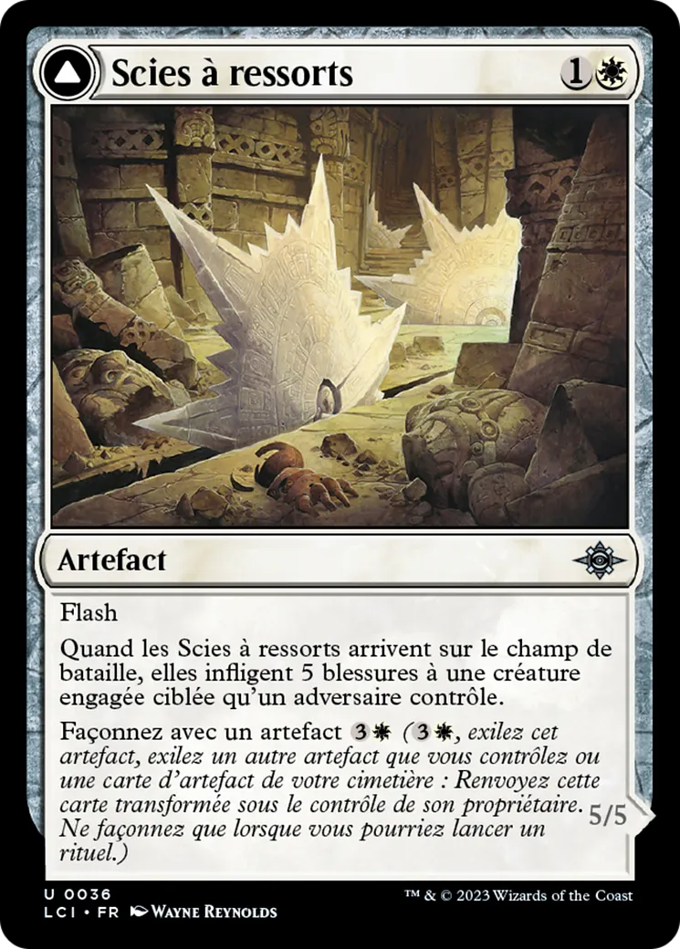 Scies à ressorts // Chariot à roues tranchantes — The Lost Caverns of Ixalan — Magic: The Gathering