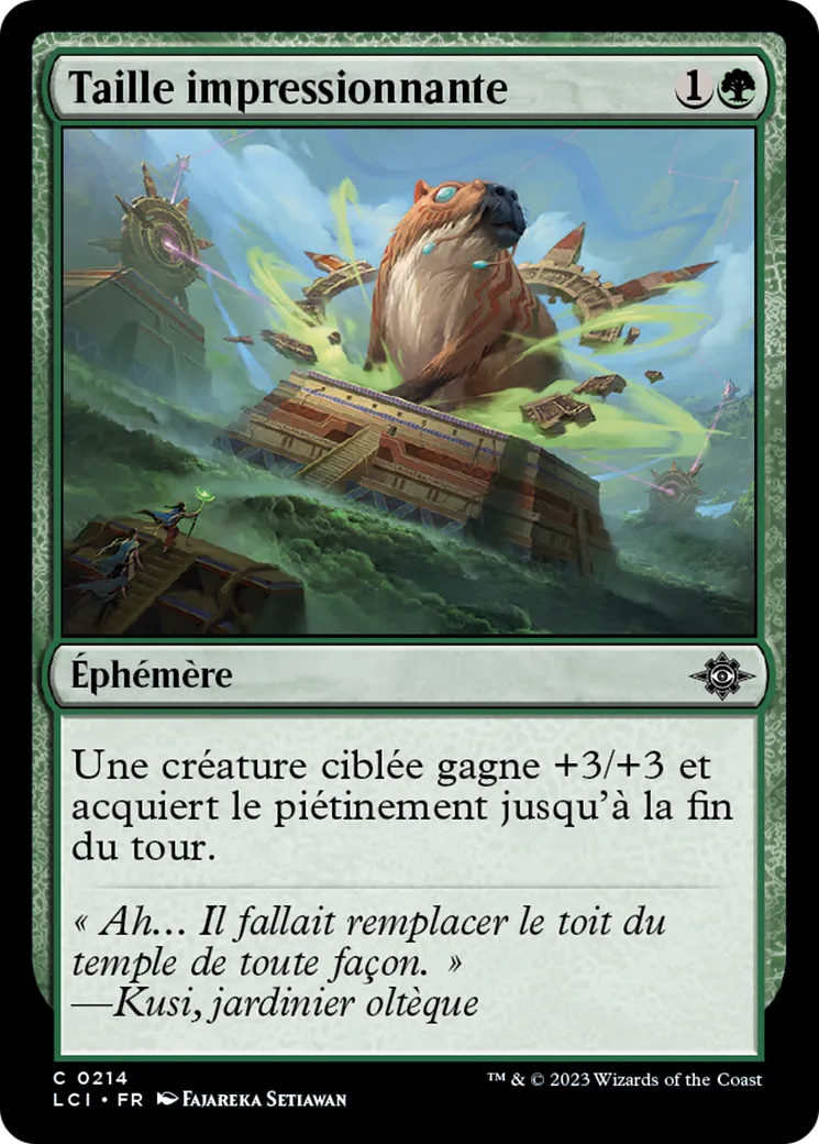 Taille impressionnante — The Lost Caverns of Ixalan — Magic: The Gathering