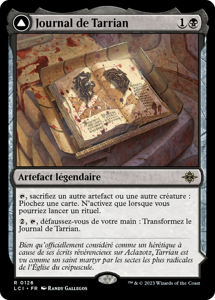 Journal de Tarrian // La Tombe d'Aclazotz — The Lost Caverns of Ixalan — Magic: The Gathering