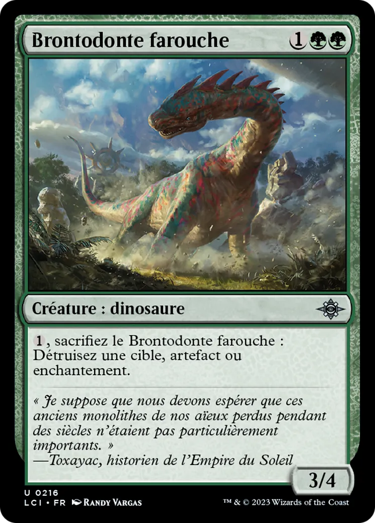 Brontodonte farouche — The Lost Caverns of Ixalan — Magic: The Gathering