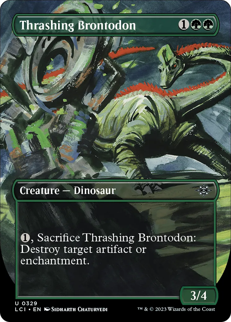 Thrashing Brontodon — The Lost Caverns of Ixalan — Magic: The Gathering