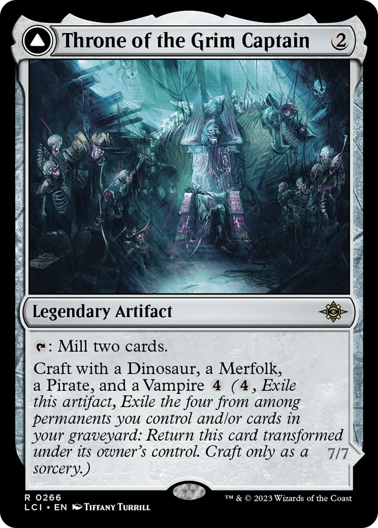 Throne of the Grim Captain // The Grim Captain — The Lost Caverns of Ixalan — Magic: The Gathering