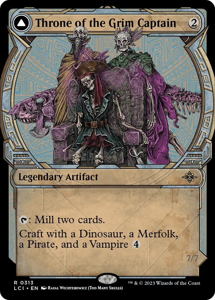 Throne of the Grim Captain // The Grim Captain — The Lost Caverns of Ixalan — Magic: The Gathering