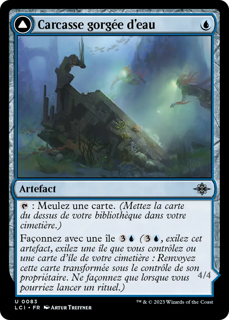 Carcasse gorgée d'eau // Nacelle étanche — The Lost Caverns of Ixalan — Magic: The Gathering