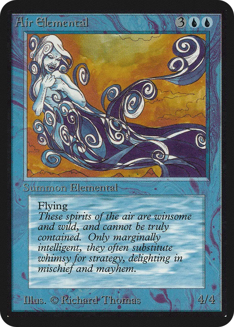 Air Elemental — Limited Edition Alpha — Magic: The Gathering
