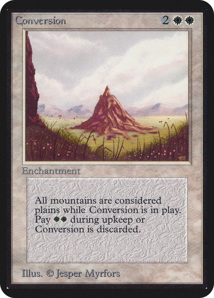 Conversion — Limited Edition Alpha — Magic: The Gathering