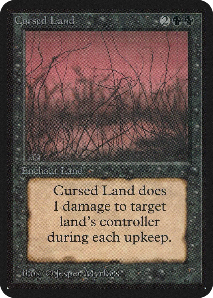 Cursed Land — Limited Edition Alpha — Magic: The Gathering