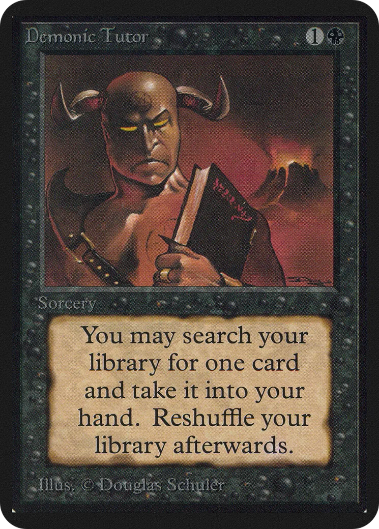 Précepteur diabolique — Limited Edition Alpha — Magic: The Gathering