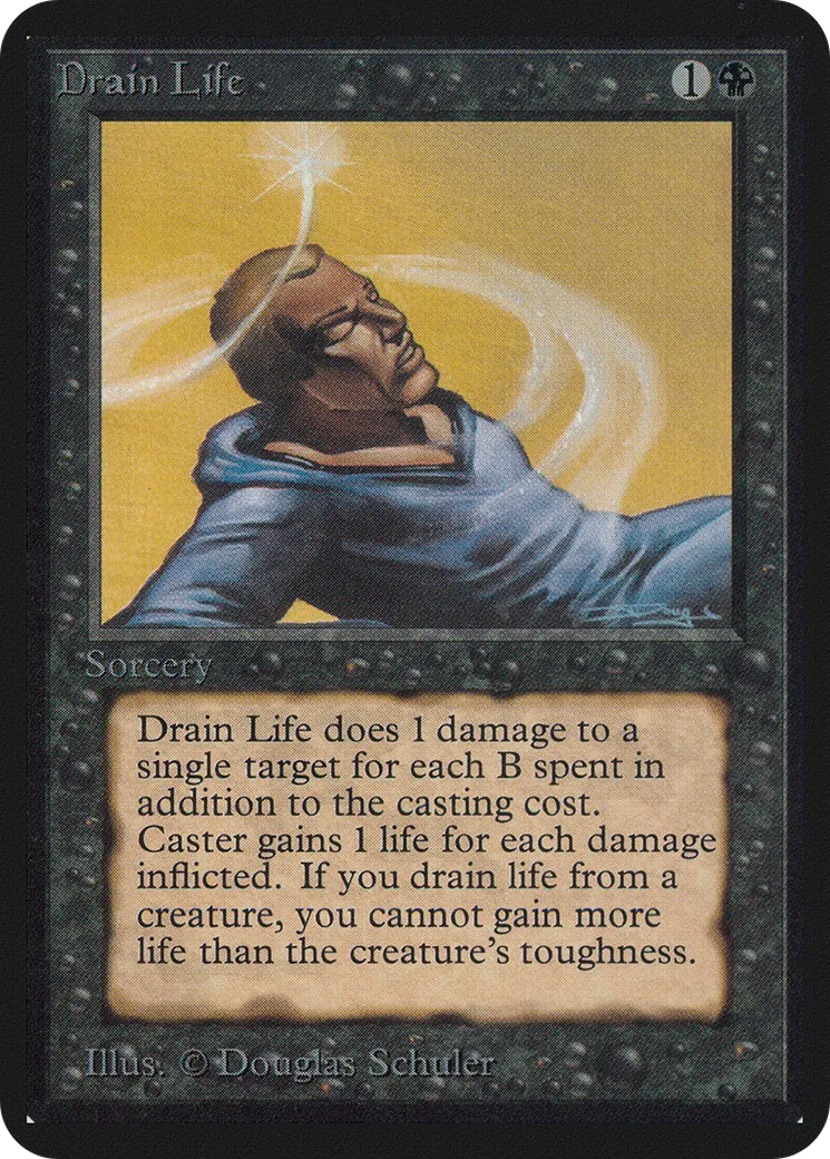 Drain Life — Limited Edition Alpha — Magic: The Gathering