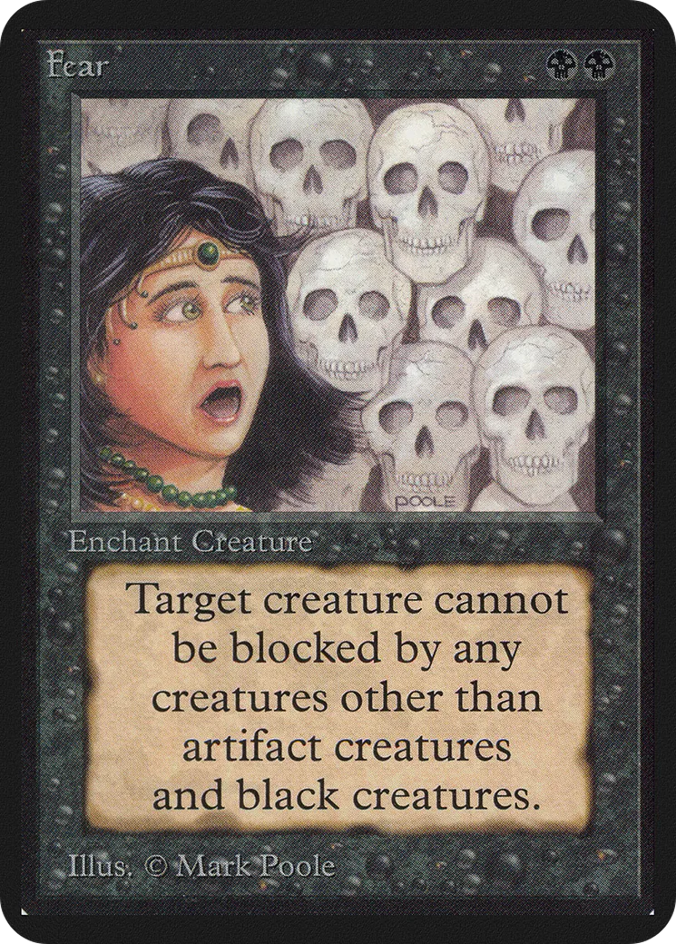 Fear — Limited Edition Alpha — Magic: The Gathering