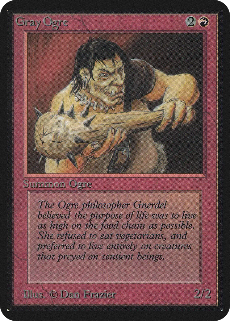 Gray Ogre — Limited Edition Alpha — Magic: The Gathering