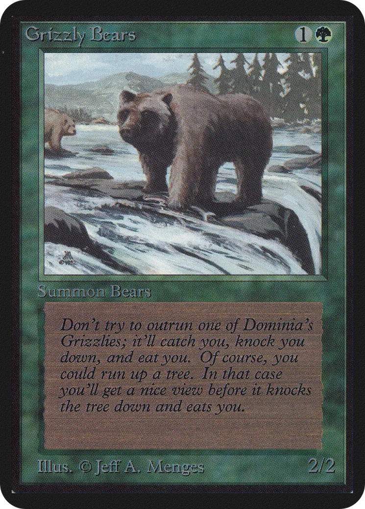 Grizzly Bears — Limited Edition Alpha — Magic: The Gathering