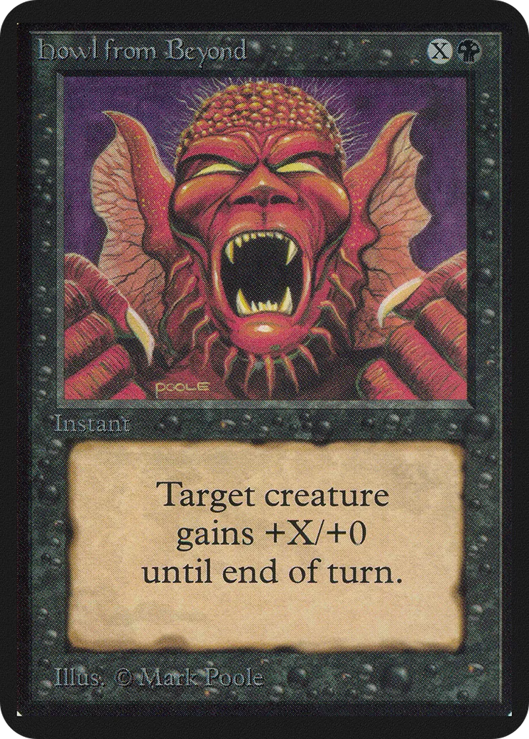 Howl from Beyond — Limited Edition Alpha — Magic: The Gathering