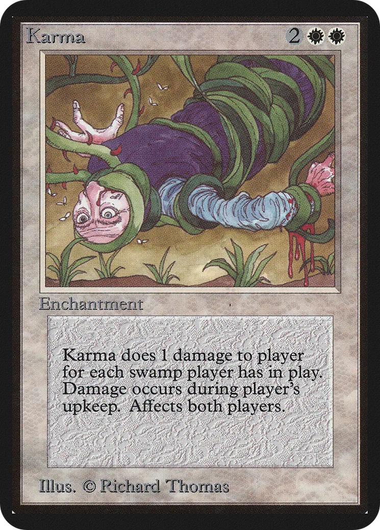Karma — Limited Edition Alpha — Magic: The Gathering