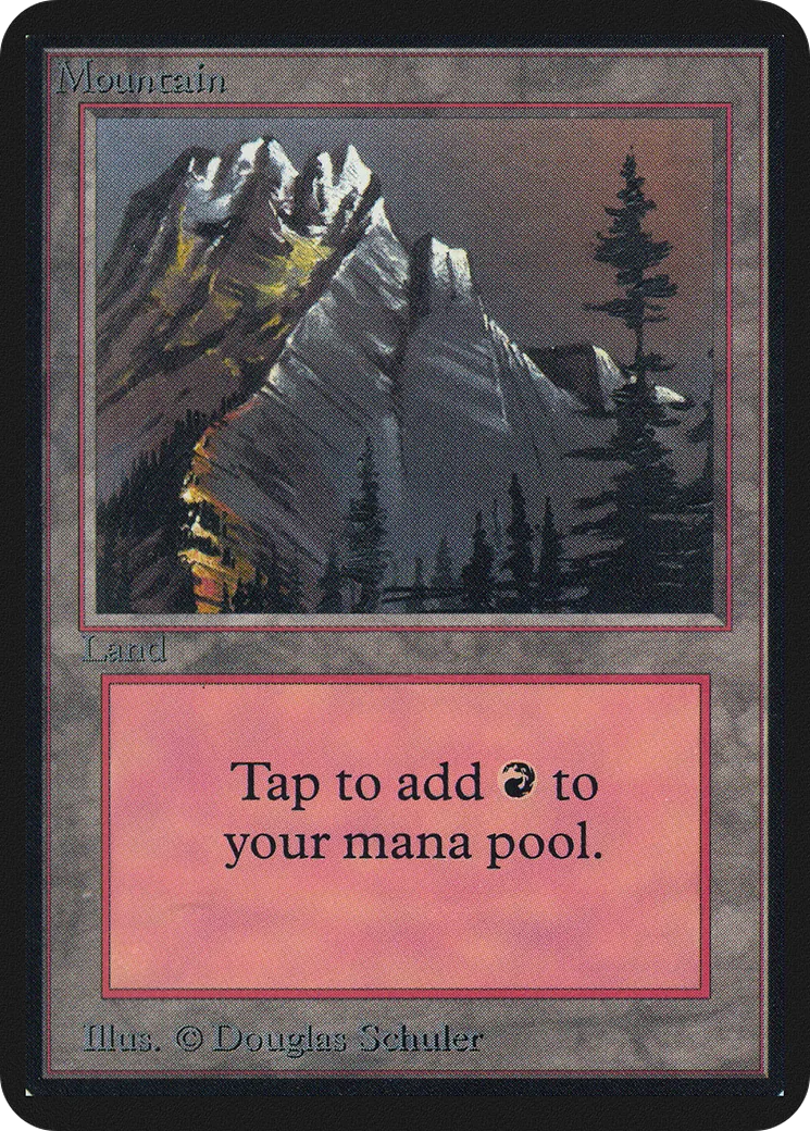 Mountain — Limited Edition Alpha — Magic: The Gathering