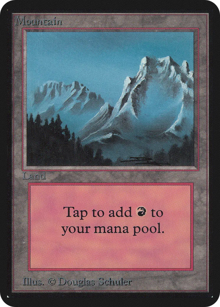 Montagne — Limited Edition Alpha — Magic: The Gathering