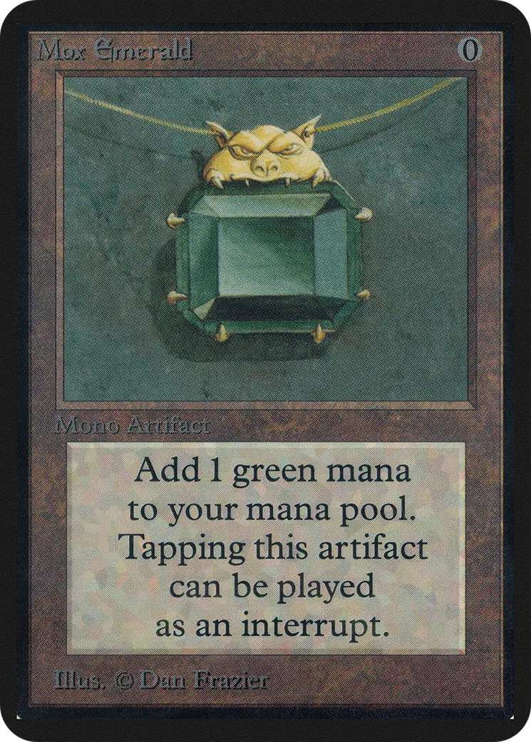 Mox Emerald — Limited Edition Alpha — Magic: The Gathering