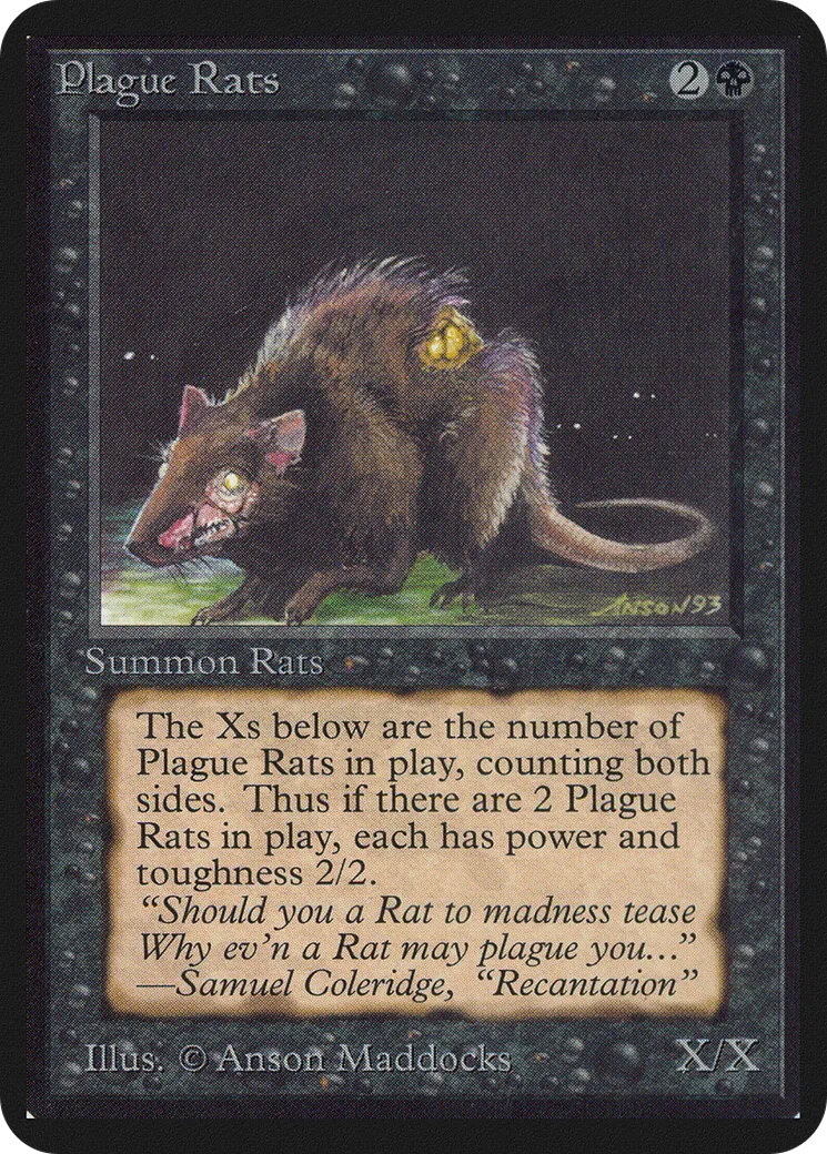 Rats de la peste — Limited Edition Alpha — Magic: The Gathering