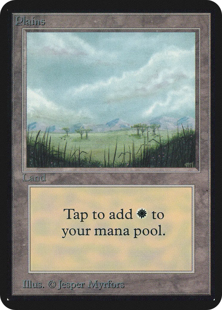 Plains — Limited Edition Alpha — Magic: The Gathering