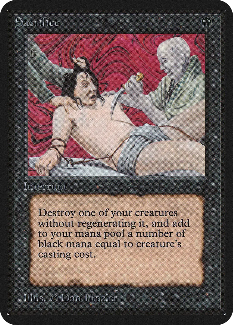 Sacrifice — Limited Edition Alpha — Magic: The Gathering