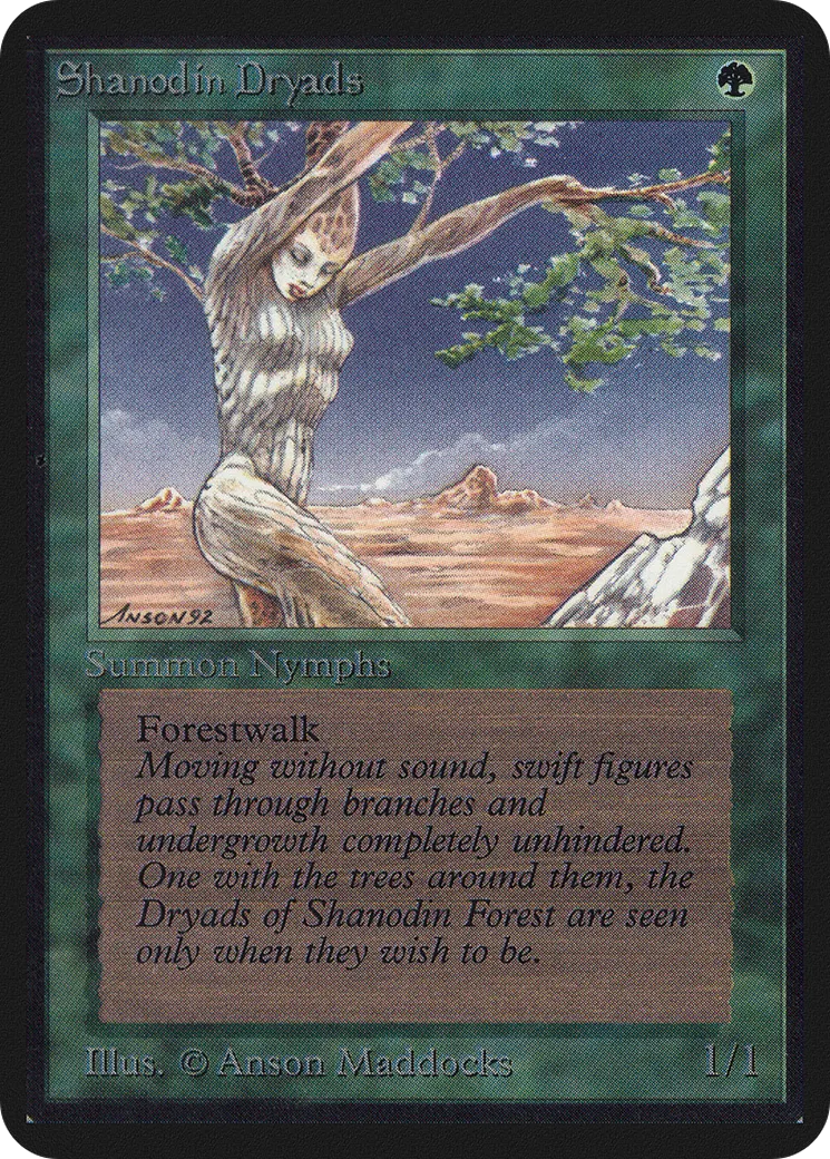 Shanodin Dryads — Limited Edition Alpha — Magic: The Gathering