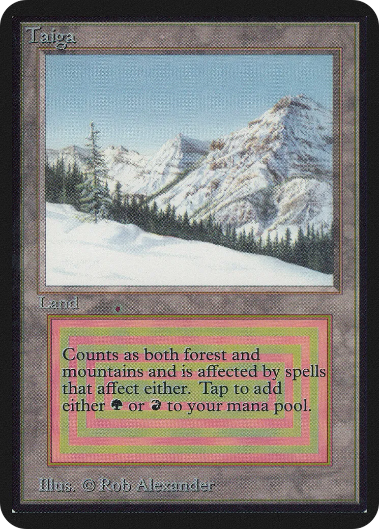 Taiga — Limited Edition Alpha — Magic: The Gathering
