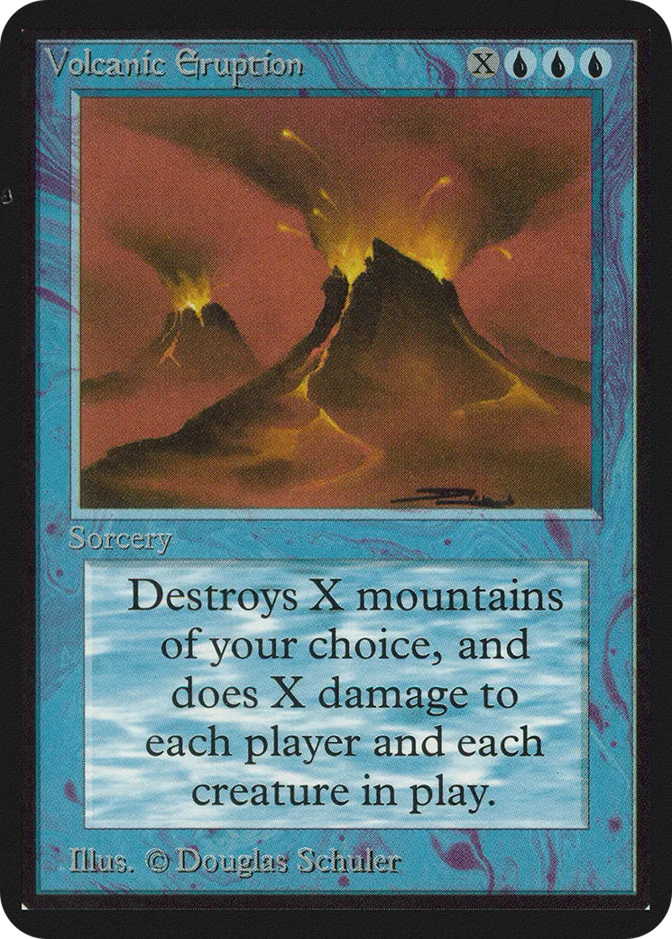Eruption volcanique — Limited Edition Alpha — Magic: The Gathering