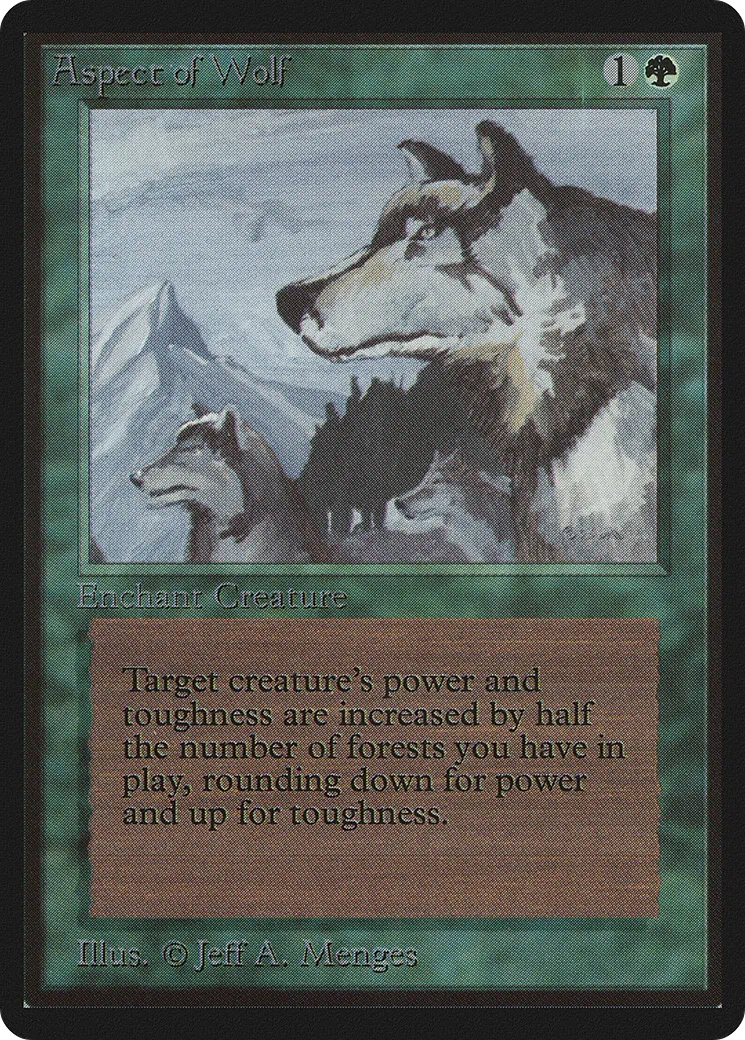 Aspect of Wolf — Limited Edition Beta — Magic: The Gathering