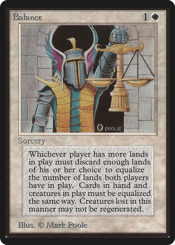 Balance — Limited Edition Beta — Magic: The Gathering
