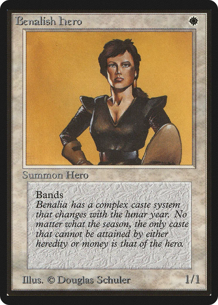 Héroïne bénaliane — Limited Edition Beta — Magic: The Gathering
