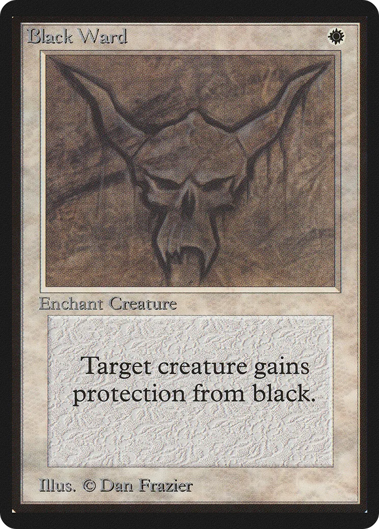 Rune de garde noire — Limited Edition Beta — Magic: The Gathering