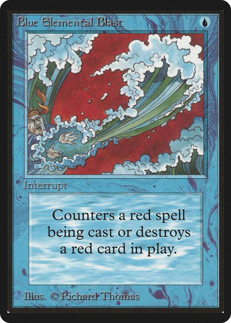 Blue Elemental Blast — Limited Edition Beta — Magic: The Gathering