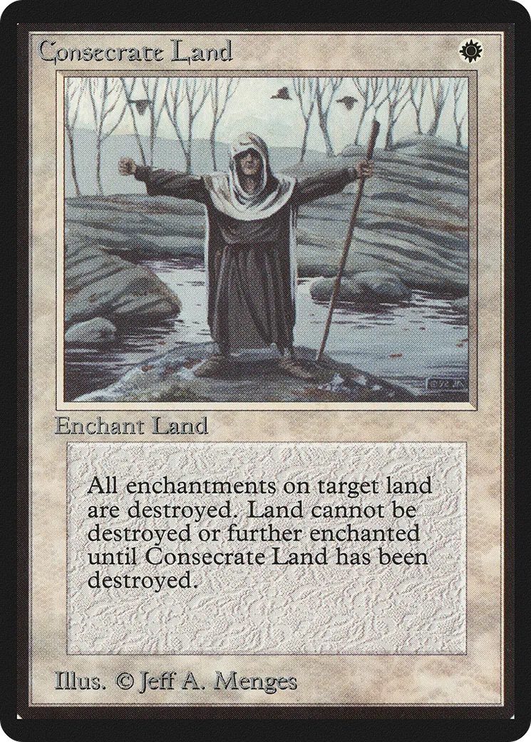 Consecrate Land — Limited Edition Beta — Magic: The Gathering