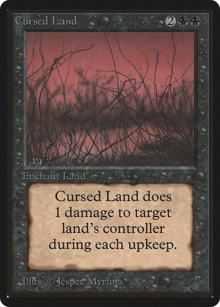 Terrain maudit — Limited Edition Beta — Magic: The Gathering