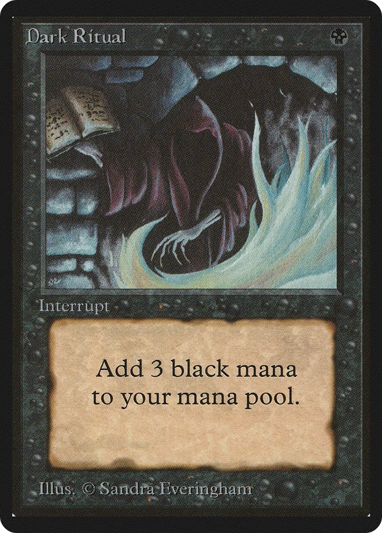 Dark Ritual — Limited Edition Beta — Magic: The Gathering