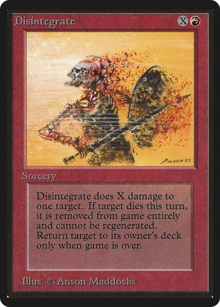 Désintégration — Limited Edition Beta — Magic: The Gathering