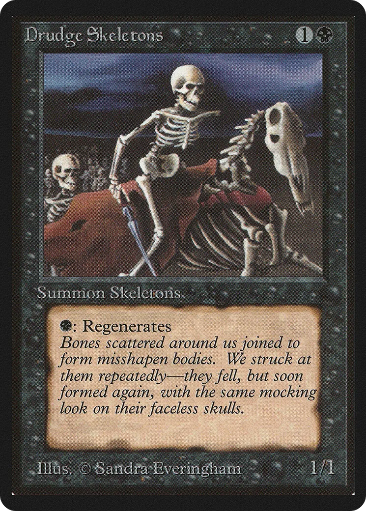 Squelettes serviles — Limited Edition Beta — Magic: The Gathering