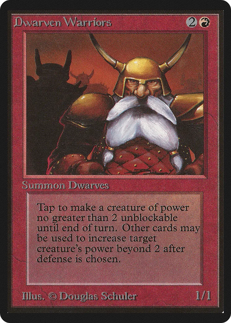 Guerriers nains — Limited Edition Beta — Magic: The Gathering