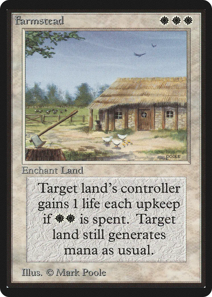 Farmstead — Limited Edition Beta — Magic: The Gathering